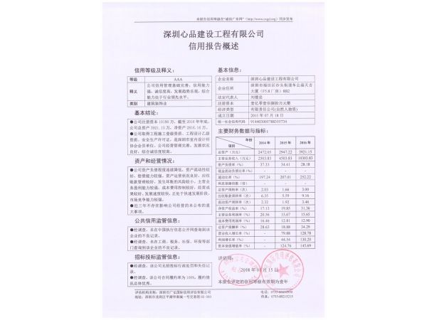 信用报告